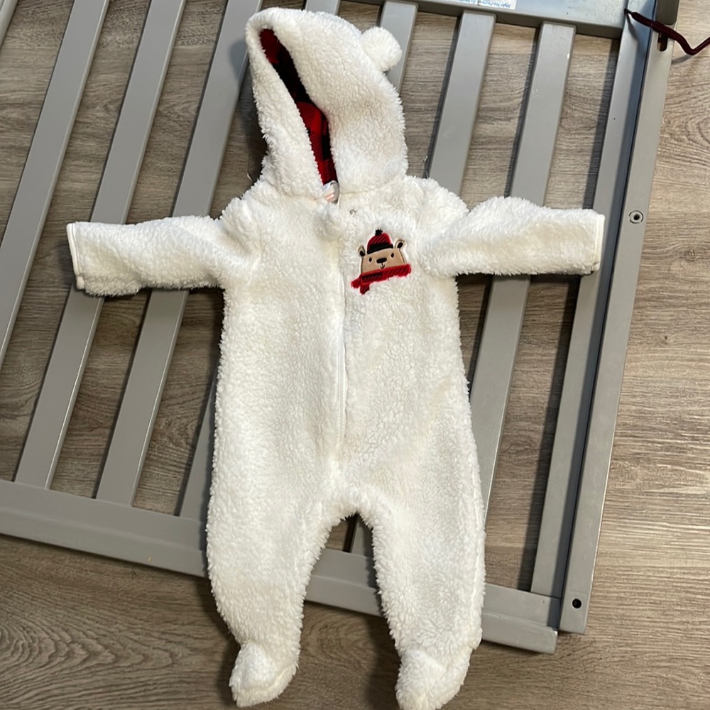 Cozy baby winter onesie